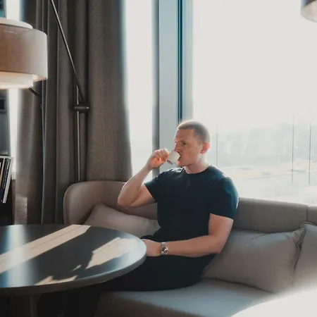 호텔 Radisson Blu At Porsche Design Tower 슈투트가르트